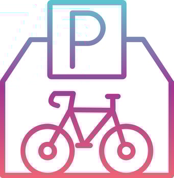 Bike Parking Vector Icon