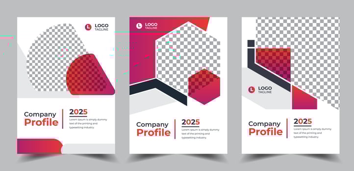 Professional booklet company profile booklet business brochure design template vector