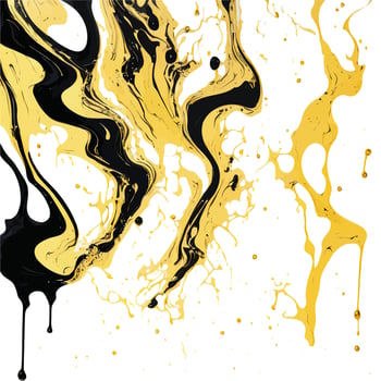 Black and Gold Alcohol Ink Marble Texture vector