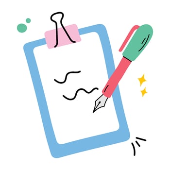 Trendy Exam Concepts vector