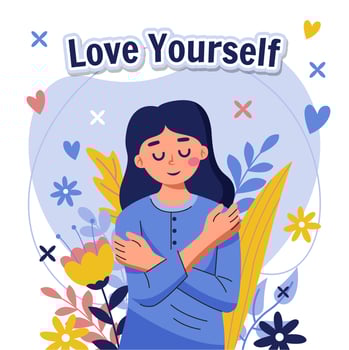 Self Care Concept vector