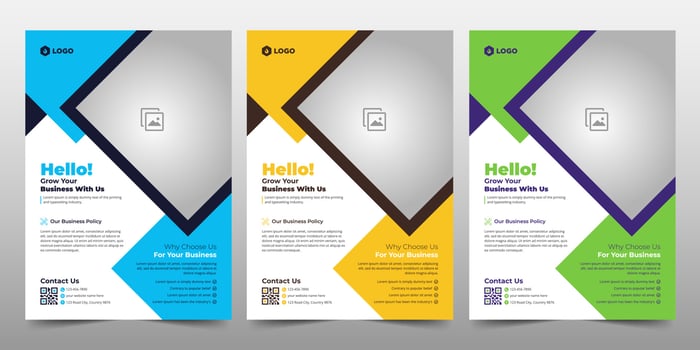 Creative Corporate Business Flyer Brochure Template Design, abstract business flyer, vector template design
