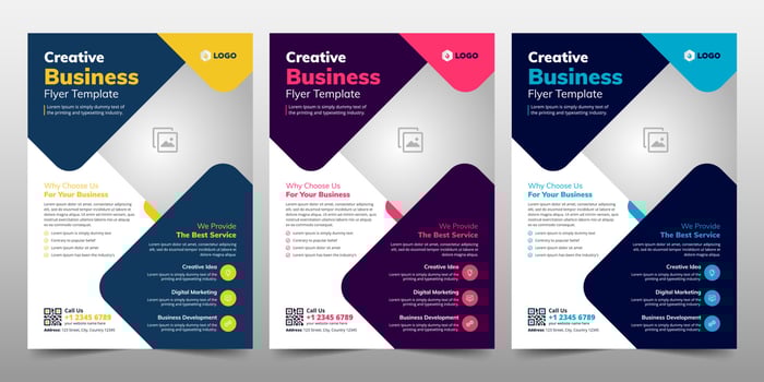 Creative Corporate Business Flyer Brochure Template Design, abstract business flyer, vector template design