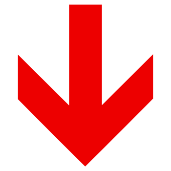 Directional Arrow on Transparent Background png