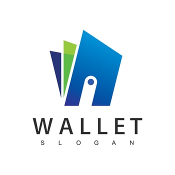 Wallet logo design template, Payment icon vector