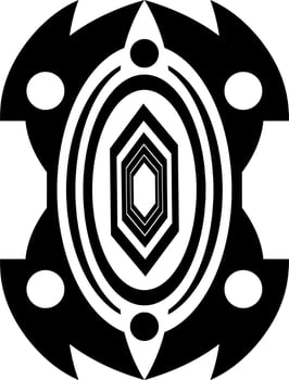 The illustrations and clipart. Vector image. black and white cross