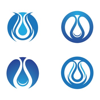 water drop Logo Template vector