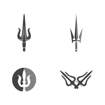 Trident Logo Template vector icon
