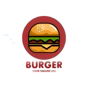 Burger Logo, illustration Fast food logo, emblem, label. Burger Vintage Design - business burger vector