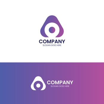 Letter A Pin Location Logo design vector