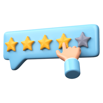 Four Stars Rating, positive feedback png