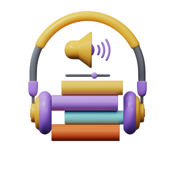 Audiobook icon 3d png