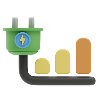 3d Illustration energy consumption png