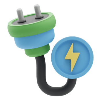 3d Illustration electrical energy Renewable Energy png