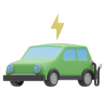 3d Illustration electric car Renewable Energy png