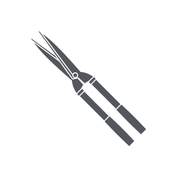 Long Grass Scissors Construction Tools Equipment Device Icon Set Collection Black Solid png