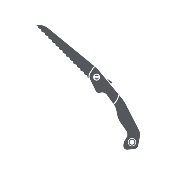 Folding Saw Construction Tools Equipment Device Icon Set Collection Black Solid png