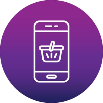 Online Grocery Vector icon