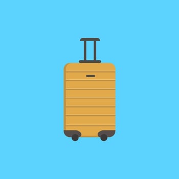 Luggage and suitcase flat illustration vector