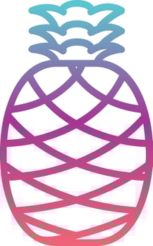 Pineapple Vector icon