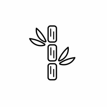 Bamboo plant icon. Bamboo plant icon template. Stock vector illustration.