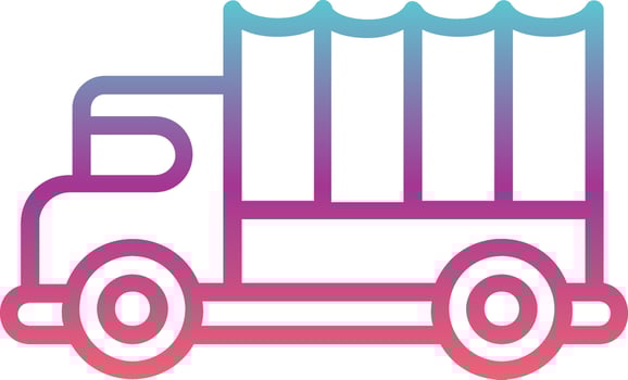 Military Truck  Vector Icon
