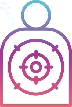 Shooting Target  Vector Icon
