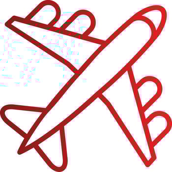 Plane  Vector Icon