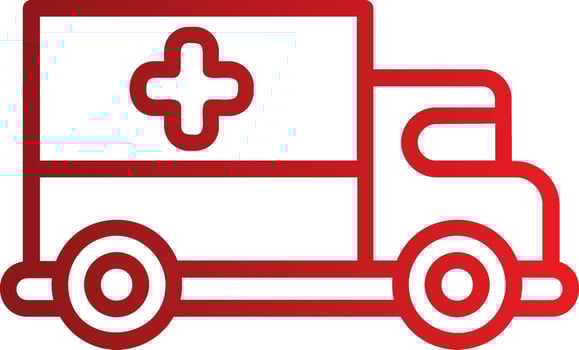 Medical Truck  Vector Icon