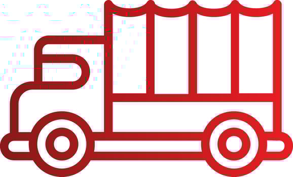Military Truck  Vector Icon