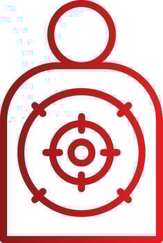 Shooting Target  Vector Icon
