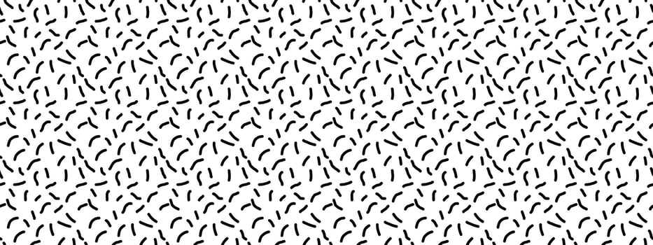 hand drawn Chaotic Dash seamless pattern vector