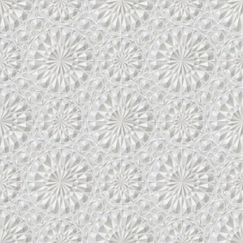 Eastern white embossed pattern vector