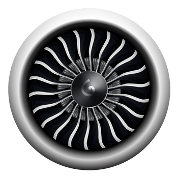 turbo jet engine of airplane png