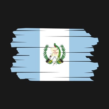 Guatemala Flag Brush Vector