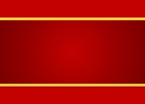 red background with golden frame vector