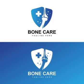 Bone Logo Design, Medical Health Body Parts Illustration vector