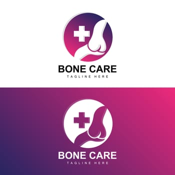 Bone Logo Design, Medical Health Body Parts Illustration vector