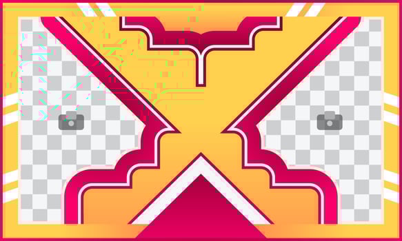 Template for games and technology in magenta and yellow eps10 vector