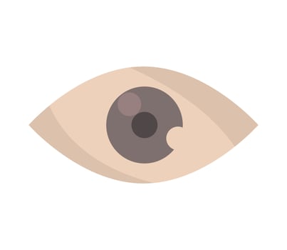 eyeball vision icon vector