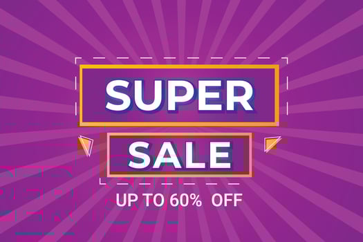 Super sale banner and social media promo Vector Design