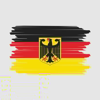 Germany Flag Brush Vector