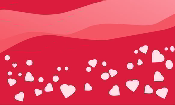 Valentine's Day background.happy valentine's day background design with romantic heart shape elements.for Greeting cards, banners, posters etc vector