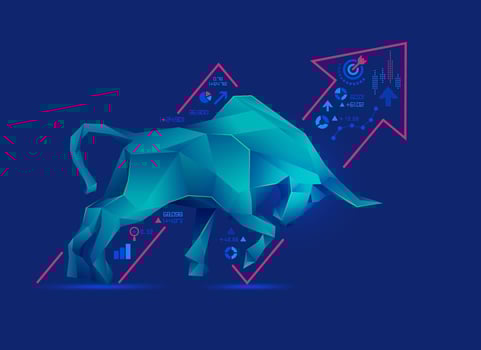 polygon bull concepts vector