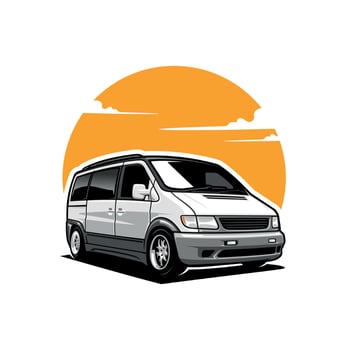 car illustration logo vector isolated