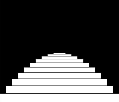 Stairs Silhouette for Icon, Symbol, Art Illustration, Website, Apps or Graphic Design Element. Vector Illustration