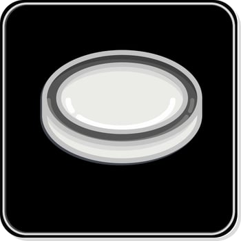 Icon Lens Filter. related to Photography symbol. Glossy Style. simple design editable. simple illustration vector