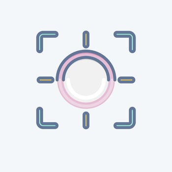 Icon Zoom. related to Photography symbol. doodle style. simple design editable. simple illustration vector