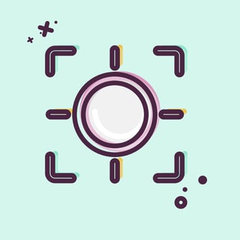 Icon Zoom. related to Photography symbol. MBE style. simple design editable. simple illustration vector