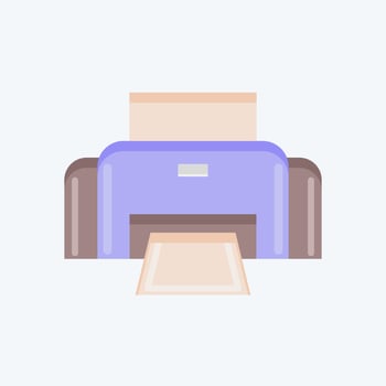 Icon Photo Printer. related to Photography symbol. flat style. simple design editable. simple illustration vector